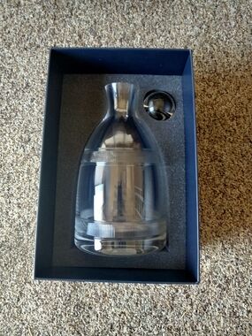 Ralph Lauren Clear Glass Decanter with Stirring Sphere